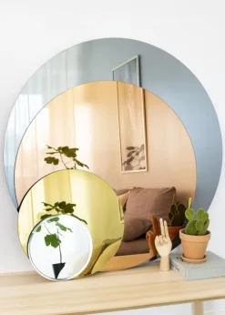 KAILA Rundt Spejl Rose Gold 90 cm Ø