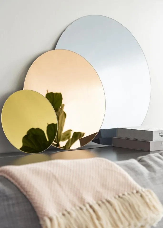 KAILA Rundt Spejl Rose Gold 110 cm Ø