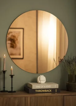 KAILA Rundt Spejl Rose Gold 80 cm Ø