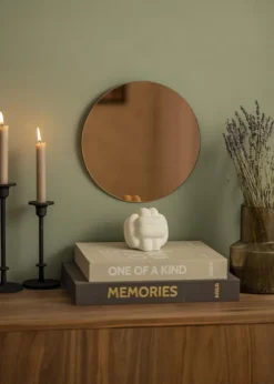 KAILA Rundt Spejl Rose Gold 30 cm Ø