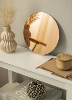 KAILA Rundt Spejl Rose Gold 30 cm Ø