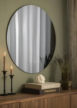 KAILA Rundt Spejl Smoked Grey 80 cm Ø