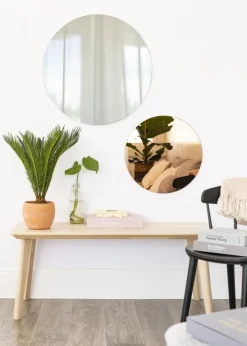 KAILA Rundt Spejl Smoked Grey 110 cm Ø