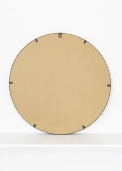 KAILA Rundt Spejl Triangles - Sort 55 cm Ø