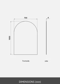KAILA Spejl Cut Oval 70x100 cm