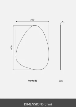 KAILA Spejl Deluxe Shape I Dark Bronze 30x40 cm