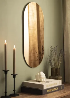 KAILA Spejl Oval Rose Gold 35x70 cm