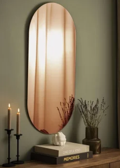 KAILA Spejl Oval Rose Gold 50x100 cm