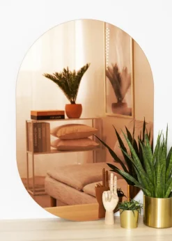 KAILA Spejl Oval Rose Gold 70x100 cm