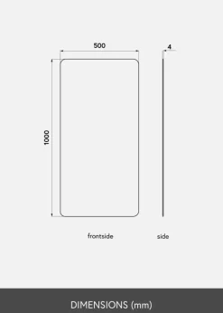 KAILA Spejl Rectangle 50x100 cm