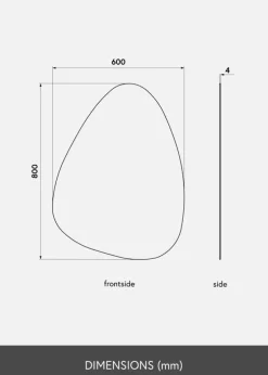 KAILA Spejl Shape I Dark Bronze 60x80 cm