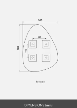 KAILA Spejl Shape I Dark Bronze 30x40 cm
