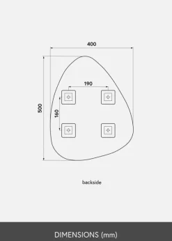 KAILA Spejl Shape I Dark Bronze 40x50 cm