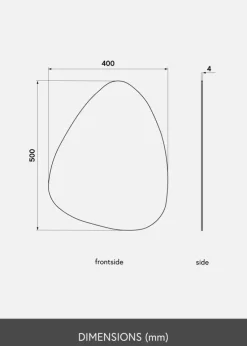 KAILA Spejl Shape I Dark Bronze 40x50 cm