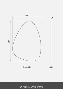 KAILA Spejl Shape I 50x70 cm