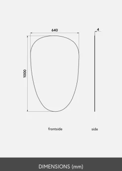 KAILA Spejl Shape II Deluxe 64x100 cm