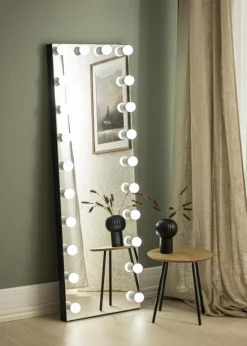 KAILA Spejl Tall LED Sort 55x165 cm