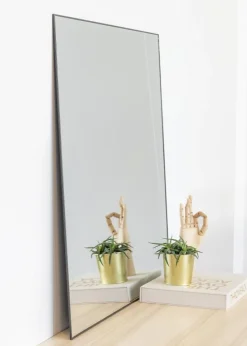 KAILA Square Mirror - Thin Black 80x80 cm