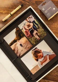 KAILA THROWBACK Cream - Coffee Table Photo Album (60 Sorte Sider / 30 Blade)