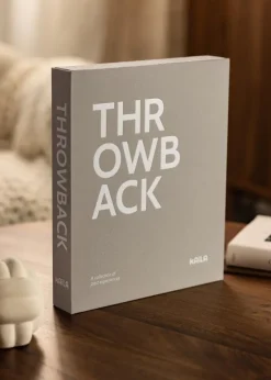 KAILA THROWBACK Dark Greige - Coffee Table Photo Album (60 Sorte Sider)