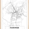 Kort - Haninge - Hvid Plakat (21x29.7 cm (A4))