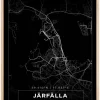 Kort - Järfälla - Sort Plakat (21x29.7 cm (A4))