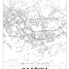 Kort - Kaarina - Hvid Plakat (21x29.7 cm (A4))