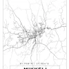 Kort - Mikkeli - Hvid Plakat (21x29.7 cm (A4))
