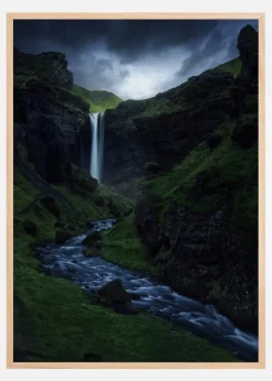 Kvernufoss Plakat (21x29.7 cm (A4))