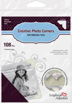 3L Creative Photo Corners Hvid - 108 stk