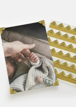 3L Creative Photo Corners Guld - 108 stk