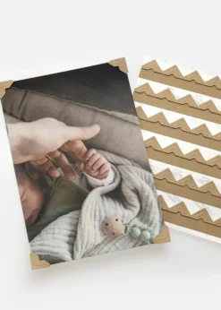 3L Creative Photo Corners Brun - 108 stk