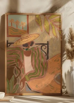 Lady in Stripe Plakat (21x29.7 cm (A4))