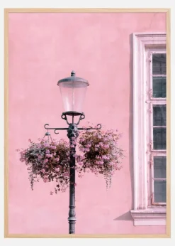 Lamp-Post with Flower Plakat (21x29.7 cm (A4))