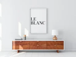 Le blanc Plakat (21x29.7 cm (A4))