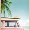 Leisure Trip - Pink Plakat (21x29.7 cm (A4))