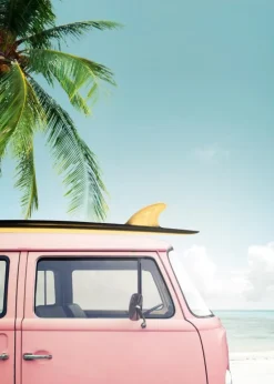 Leisure Trip - Pink Plakat (21x29.7 cm (A4))