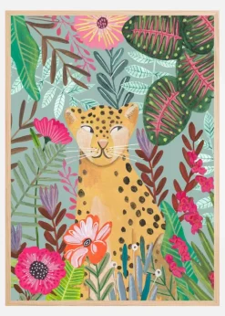 Leopard in the Jungle Plakat (21x29.7 cm (A4))
