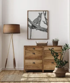 Leopard Portrait Plakat (21x29.7 cm (A4))