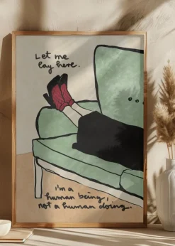 Let me lay here Plakat (21x29.7 cm (A4))