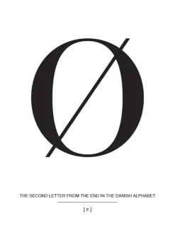 Letter Ø Denmark Plakat (21x29.7 cm (A4))