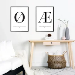 Letter Ø Denmark Plakat (21x29.7 cm (A4))
