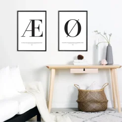 Letter Æ Norway Plakat (21x29.7 cm (A4))