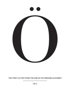 Letter Ö Plakat (21x29.7 cm (A4))