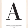 Letter A Plakat (21x29.7 cm (A4))