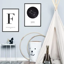 Letter F Plakat (21x29.7 cm (A4))