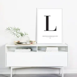 Letter L Plakat (21x29.7 cm (A4))