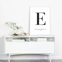 Letter N Plakat (21x29.7 cm (A4))