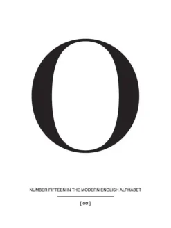 Letter O Plakat (21x29.7 cm (A4))