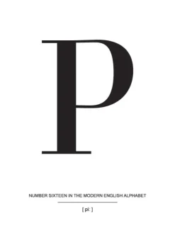 Letter P Plakat (21x29.7 cm (A4))